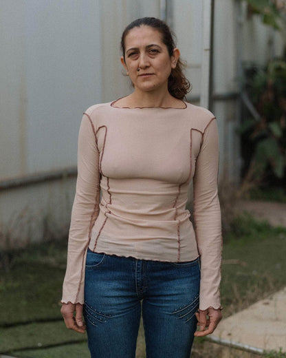 Omato Long Sleeve Rib Top