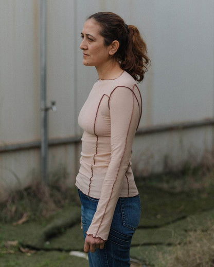 Omato Long Sleeve Rib Top