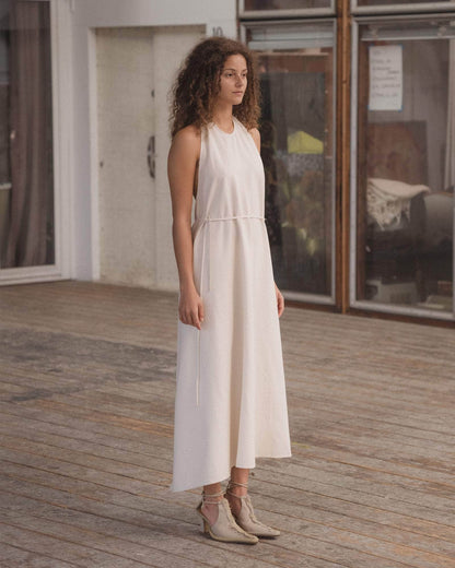 Halter Backless Apron Dress