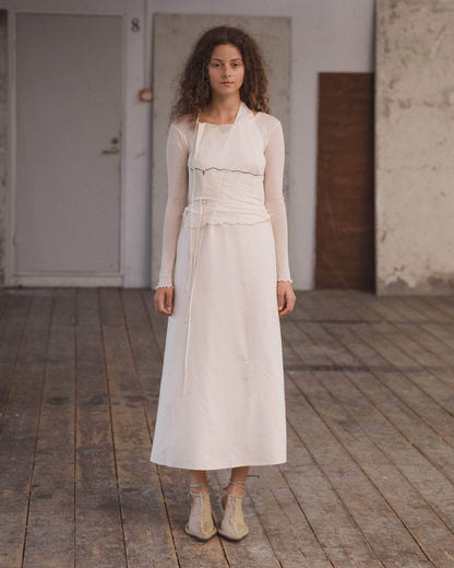 Halter Backless Apron Dress