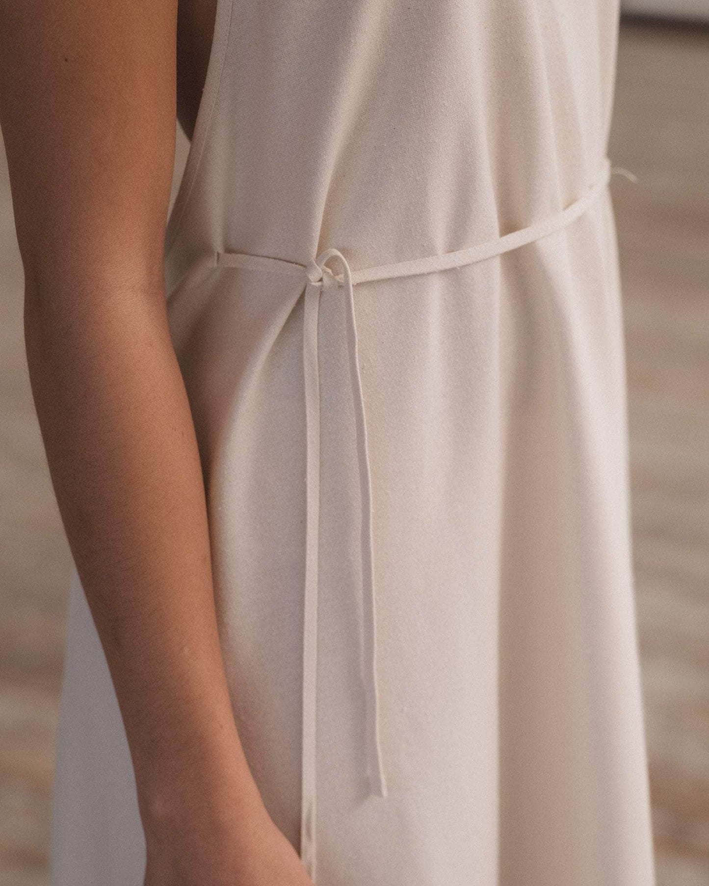 Halter Backless Apron Dress